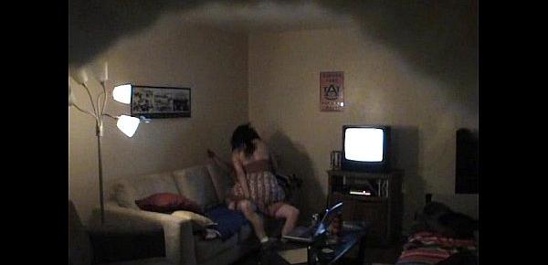  Two Illicit Lovers Caught On Cam While Fucking